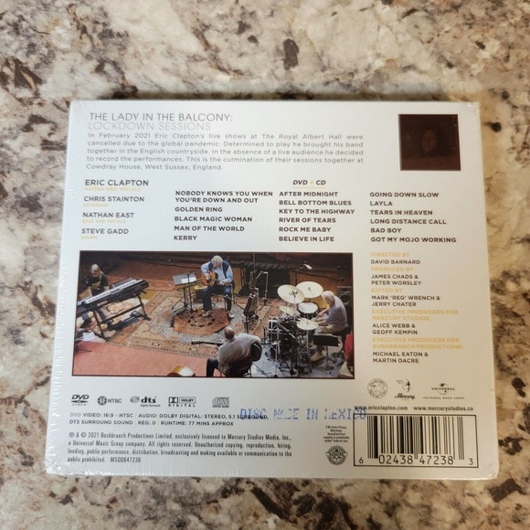 Eric Clapton The Lady In The Balcony Lockdown Sessions CD and DVD - Picture 2 of 5